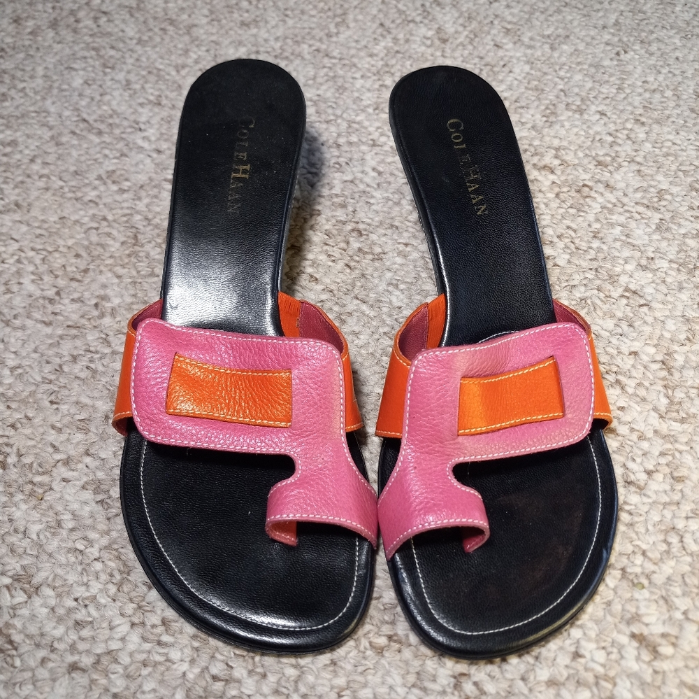 Cole Haan pink and orange heels